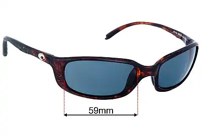 Costa Del Mar Brine Replacement Lenses 59mm wide 