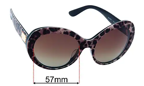 Dolce & Gabbana DG4295-F (Low Bridge Fit) Ersatzlinsen 57mm wide 