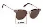 Sunglass Fix Verres de Remplacement pour Furla SFU602 - 53mm Wide 