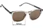 Sunglass Fix Replacement Lenses for Komono The Marlon Grand - 52mm Wide 