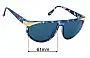 Sunglass Fix Replacement Lenses for Oroton  0961 - 61mm Wide 