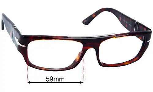 Persol 2941-S Lentes de Repuesto 59mm wide 