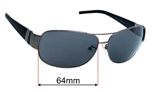 Police S8338 Lentilles de Remplacement 64mm wide 