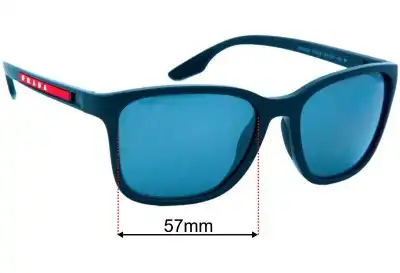 Prada SPS02W Ersatzgläser 57mm wide 