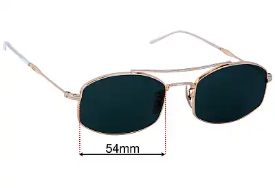 Ray-Ban RB3719 Replacement Lenses 54mm wide 