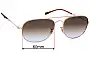 Sunglass Fix Replacement Lenses for Ray-Ban RB3735 Bain Bridge - 60mm Wide 