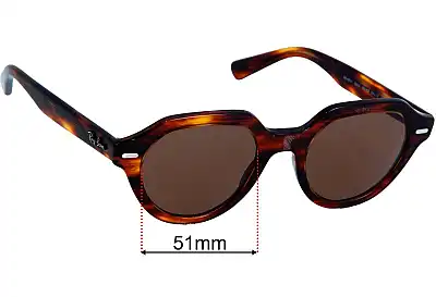 Ray-Ban RB4399 Gina Replacement Lenses 51mm wide 