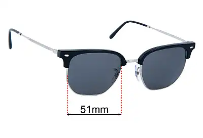 Ray-Ban RB4416 New Clubmaster Lentes de Repuesto 51mm wide 