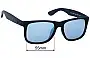 Sunglass Fix Replacement Lenses for Ray-Ban RB4165F Justin (Low Bridge Fit) - 55mm Wide 