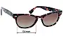 Sunglass Fix Ersatzgläser für Ray-Ban RB2201 Laramie - 54mm Wide 