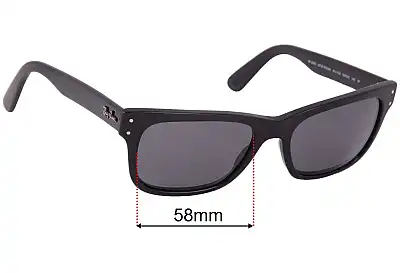 Ray-Ban RB2283 Mr Burbank Replacement Lenses 58mm wide 