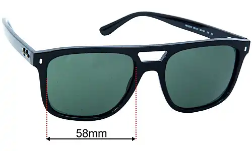 Sunglass Fix Replacement Lenses Ray Ban RB2213 - 58mm Wide 