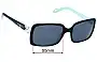 Sunglass Fix Ersatzgläser für Tiffany & Co TF 4047-B - 55mm Wide 