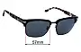 Sunglass Fix Lentes de Repuesto para Tom Ford River TF367 - 57mm Wide 