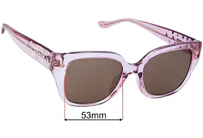 Coach HC8392U Replacement Lenses 53mm wide 