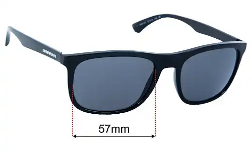 Emporio Armani EA4158 Replacement Lenses 57mm wide 