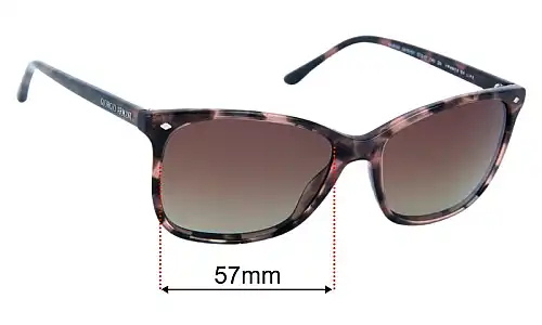 Giorgio Armani AR 8059 Replacement Lenses 57mm wide 