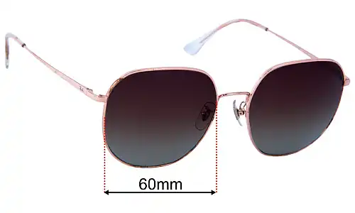 Sunglass Fix Replacement Lenses Ray-Ban RB3680D - 60mm Wide 