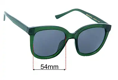 A. Kjaerbede Billy Replacement Lenses 54mm wide 