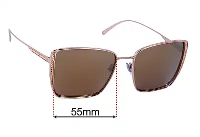 Bvlgari 6176 Replacement Lenses 55mm wide 