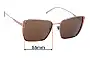 Sunglass Fix Verres de Remplacement pour Bvlgari 6176 - 55mm Wide 
