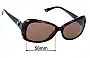 Sunglass Fix Ersatzgläser für Chanel 5148 - 56mm Wide 