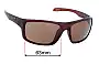Sunglass Fix Replacement Lenses for Dirty Dog Axle - 63mm Wide 