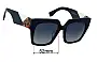 Sunglass Fix Replacement Lenses for Fendi FF 0263/S - 52mm Wide 