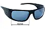 Sunglass Fix Replacement Lenses for Filtrate Vinyl - 62mm Wide 