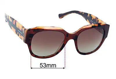 Giorgio Armani AR 8140 Replacement Lenses 53mm wide 