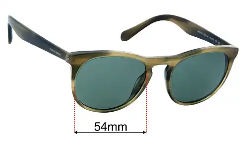 Giorgio Armani AR 8149 Replacement Lenses 54mm wide 