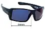 Sunglass Fix Replacement Lenses for Liive The Edge - 64mm Wide 