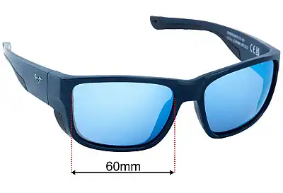 Maui Jim MJ896 Amberjack Verres de Remplacement 60mm wide 