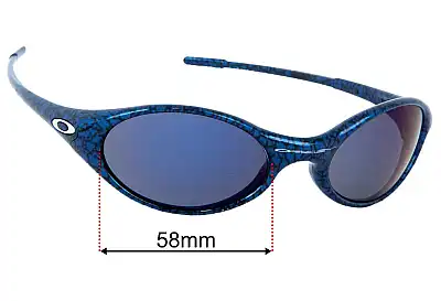 Oakley Eye Jacket Replacement Lenses 58mm wide 