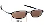 Sunglass Fix Replacement Lenses for Oakley Whisker T - 60mm Wide 