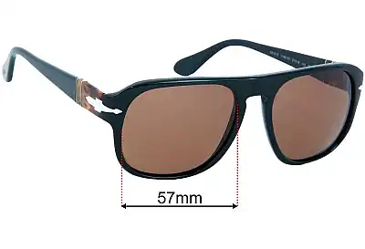 Persol 3310-S Jean Lentes de Repuesto 57mm wide 