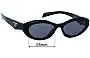 Sunglass Fix Verres de Remplacement pour Prada SPR26Z - 55mm Wide 
