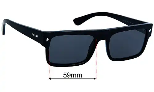 Prada SPRA10 Ersatzlinsen 59mm wide 
