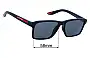 Sunglass Fix Replacement Lenses for Prada SPS05Y - 58mm Wide 