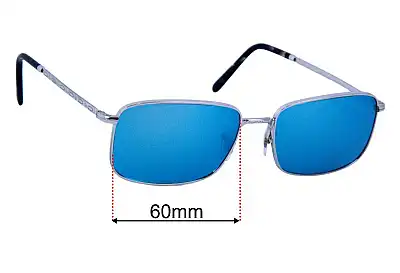 Ray-Ban RB3717 Replacement Lenses 60mm wide 