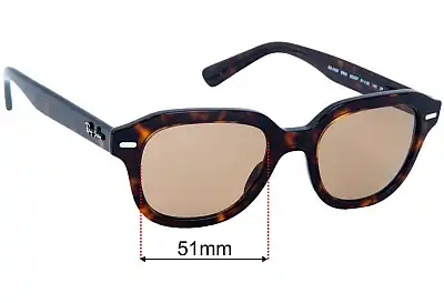 Ray-Ban RB4398 Erik Replacement Lenses 51mm wide 