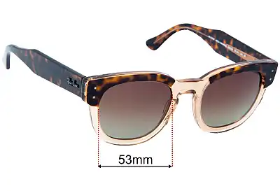 Ray-Ban RB0298S Mega Hawkeye Replacement Lenses 53mm wide 