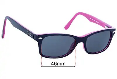 Ray-Ban RB1531 Optics Kids Replacement Lenses 46mm wide 