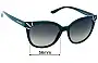 Sunglass Fix Replacement Lenses for Tory Burch TY9051 - 56mm Wide 