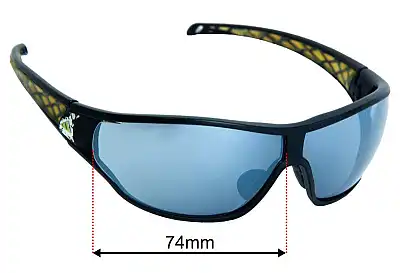 Adidas A189 Tycane Pro L Replacement Lenses 74mm wide 