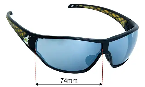 Adidas A189 Tycane Pro L Verres de Remplacement 74mm wide 