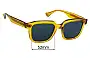Sunglass Fix Replacement Lenses for Carla Colour Monaro - 52mm Wide 