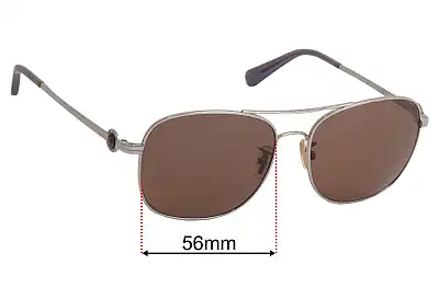 Coach HC 7127 Replacement Lenses 56mm wide 