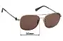 Sunglass Fix Ersatzgläser für Coach HC 7127 - 56mm Wide 