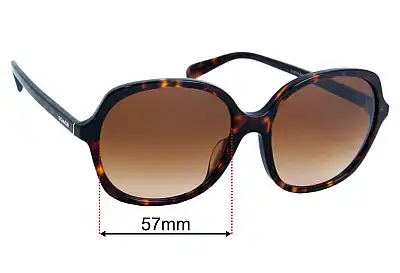Coach HC8360U Replacement Lenses 57mm wide 